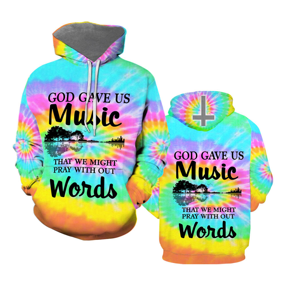 God Gave Us Music All Over Print  For Men & Women  HT1114