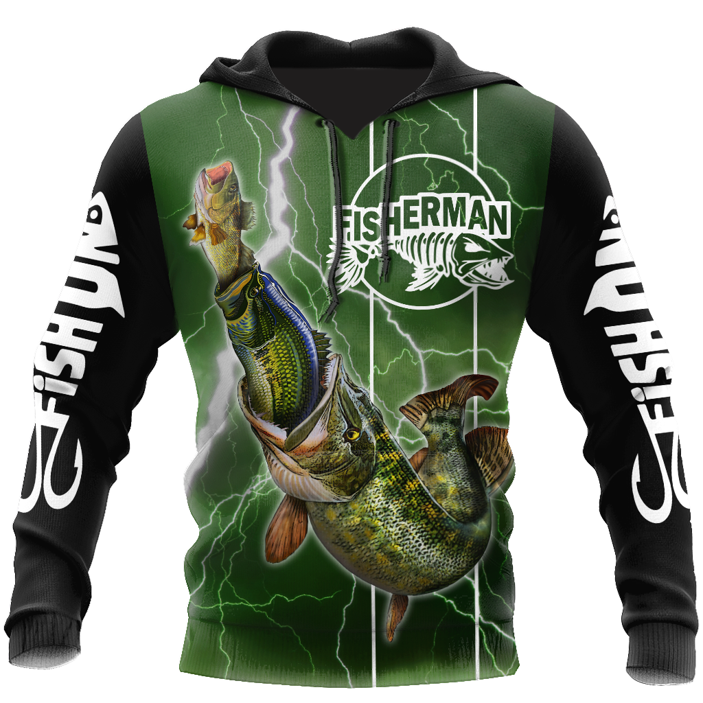 Green Fishing All Over Print  For Men & Women  HT7712