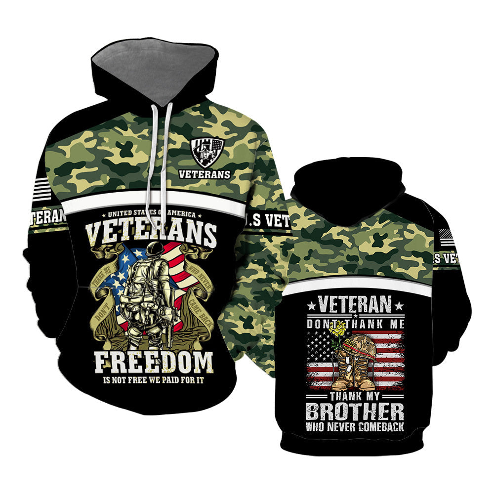 Grumpy Old Veterans Thank My Brother Who Never Comeback All Over Print  For Men & Women  HP5373