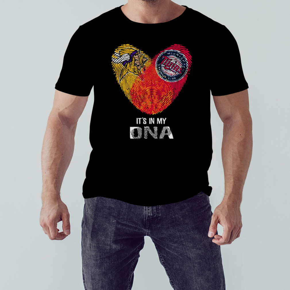 Minnesota Vikings And Minnesota Twins Heart It’s In My DNA 2023 shirt