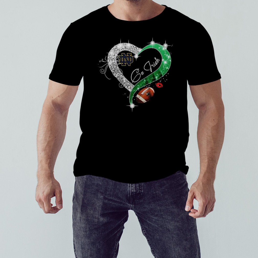 Notre Dame Fighting Irish Go Irish Diamond Heart shirt