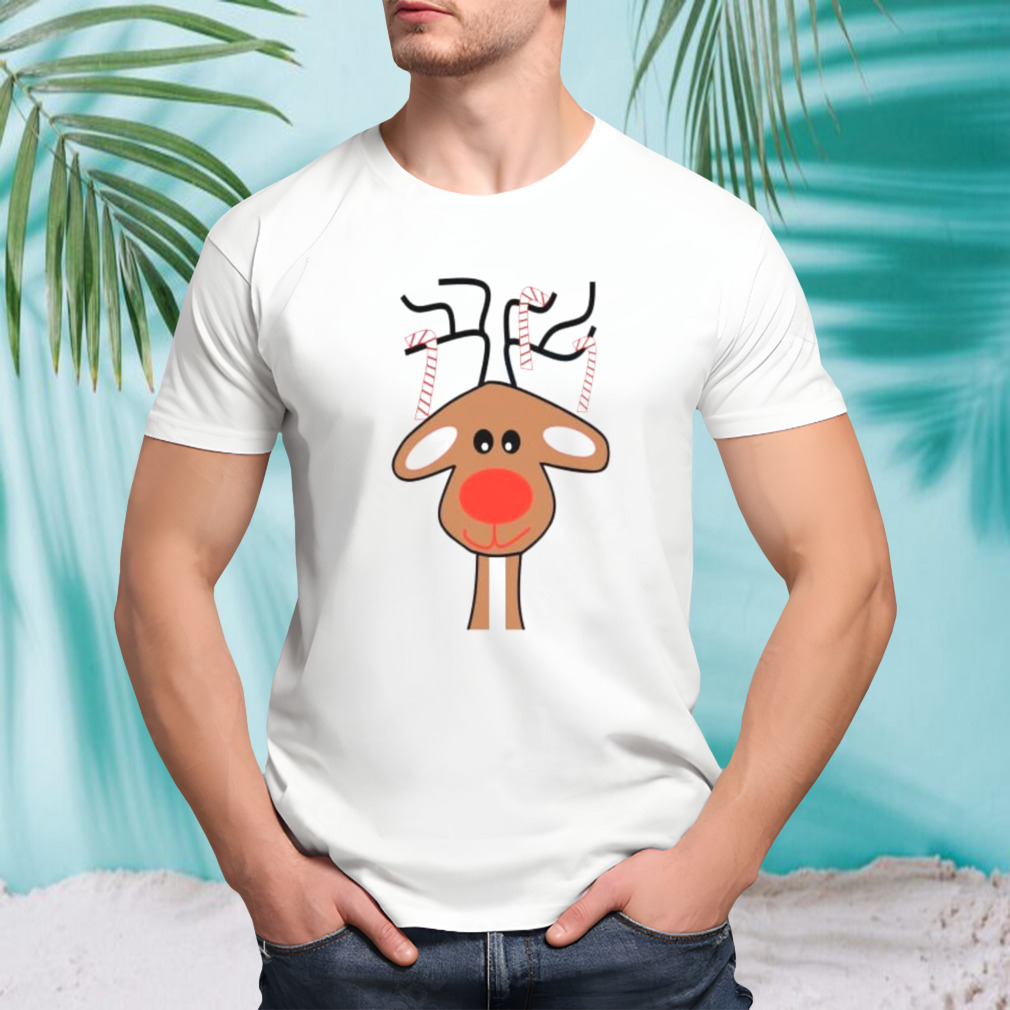 Red nose Christmas reindeer shirt