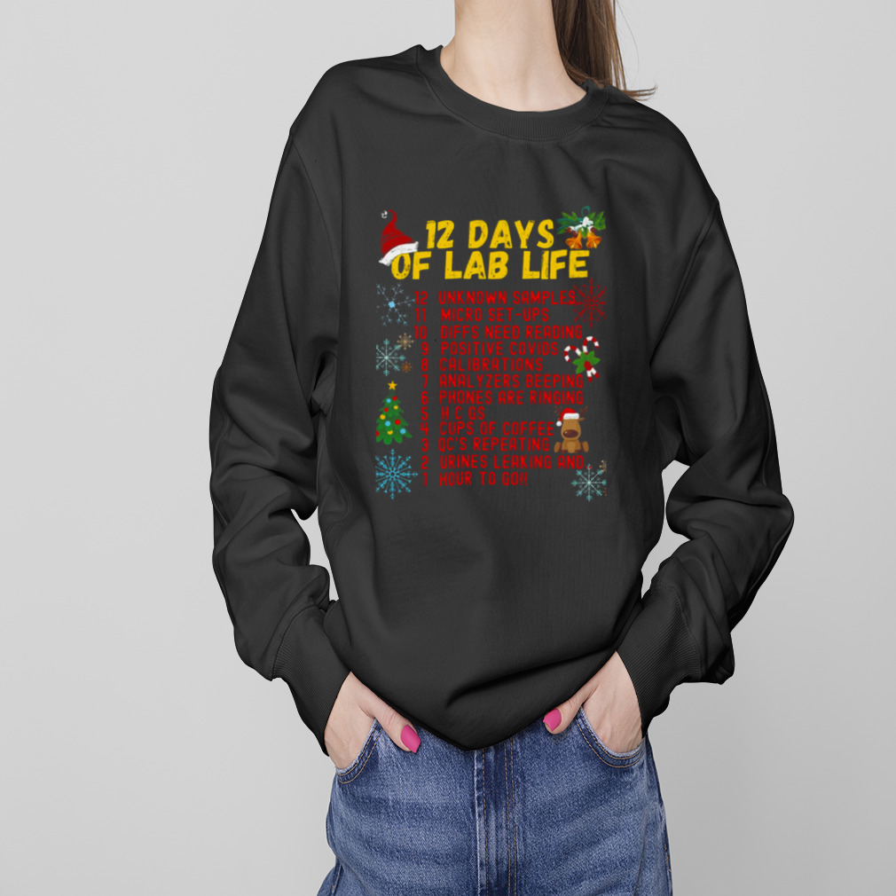 12 Days Of Lab Life Christmas Medical Laboratory Scientist shirt 4 Sweaters