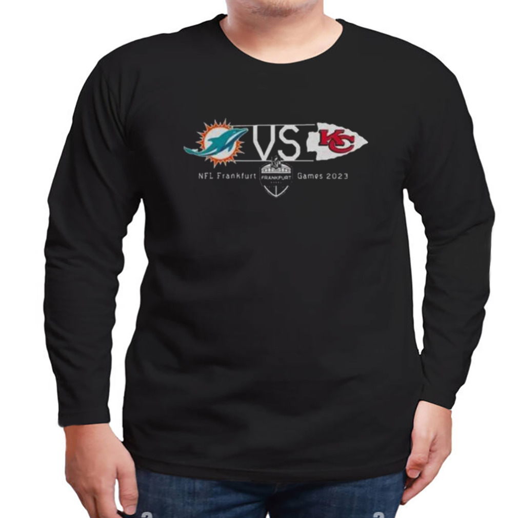 2023 Miami Dolphins Vs Kansas City Chiefs Germany Frankfurt Games Match Up shirt 3 Longsleeve tshirt