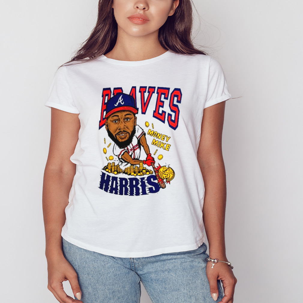 Atlanta Braves Michael Harris Ii Homage Caricature Tri Blend T Shirt
