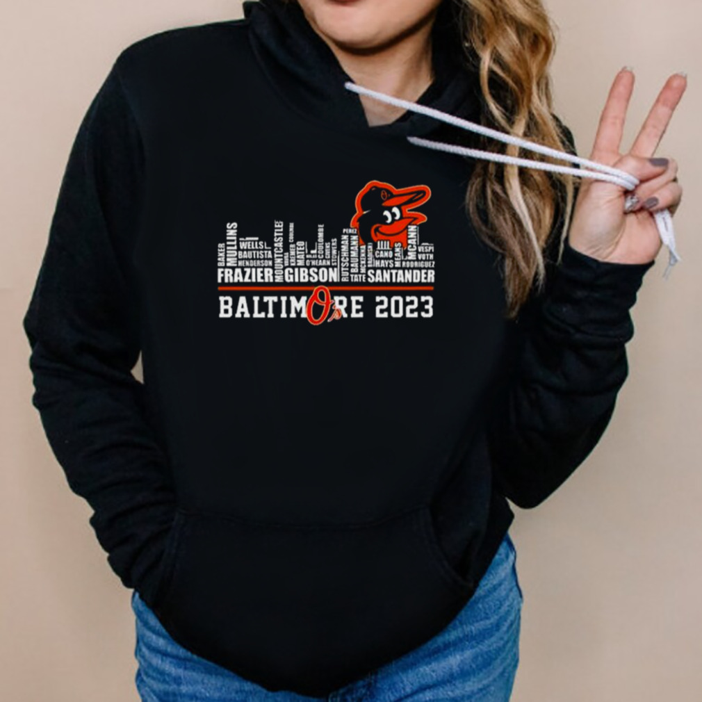 Baltimore Orioles O's 2023 Skyline Players Name Shirt