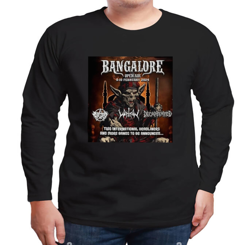 Bangalore Open Air 2024 Two International Headliners And More Bands To Be Announced poster T-shirt 3 Longsleeve tshirt