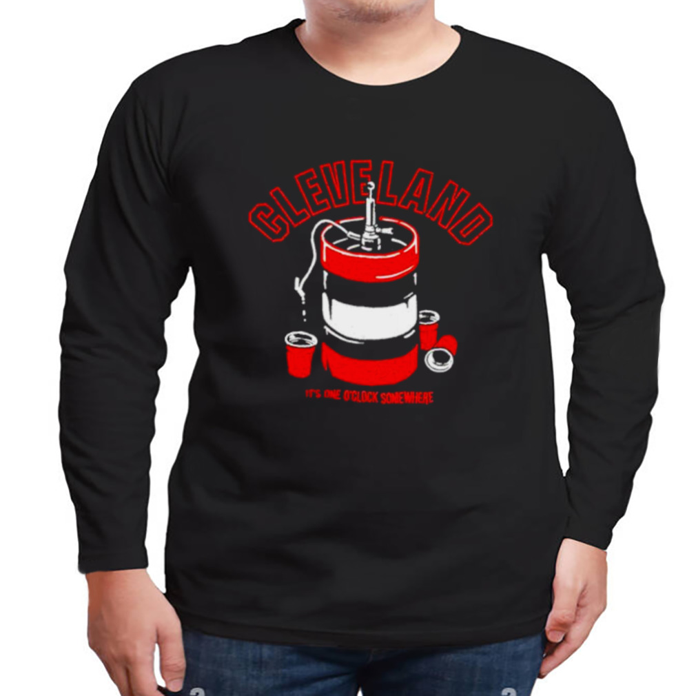Cleveland Football it’s one o’clock somewhere shirt 3 Longsleeve tshirt
