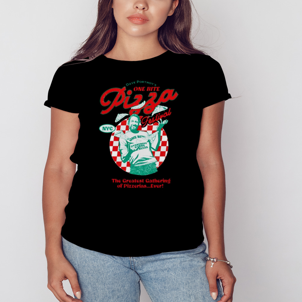 Dave Portnoy One Bite Pizza Festival The Greatest Gathering Of Pizzerias Ever T-shirt 2 Women's tshirt