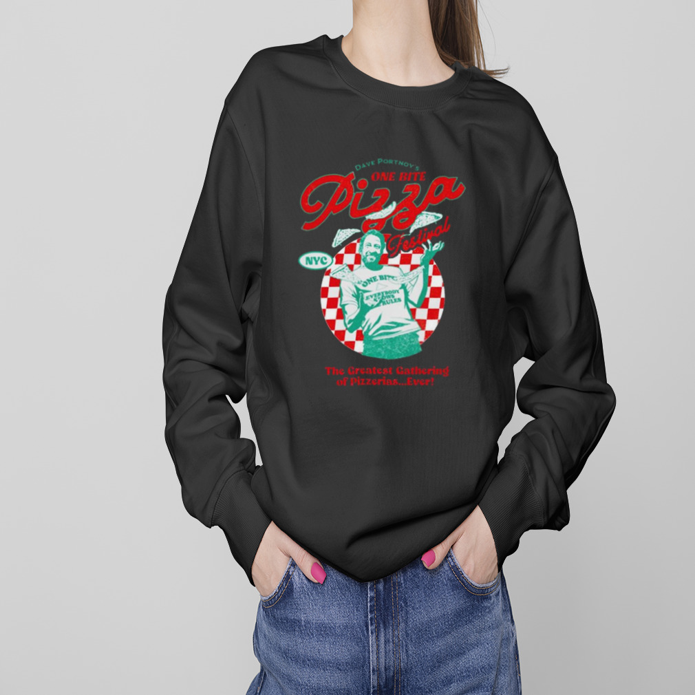 Dave Portnoy One Bite Pizza Festival The Greatest Gathering Of Pizzerias Ever T-shirt 4 Sweaters