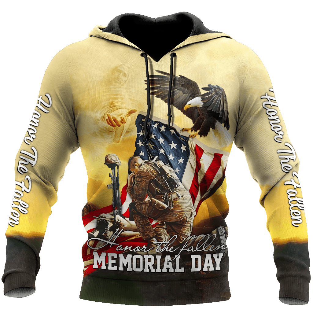 Honor The Fallen Memorial Day US Veteran All Over Print  For Men & Women  HO3045