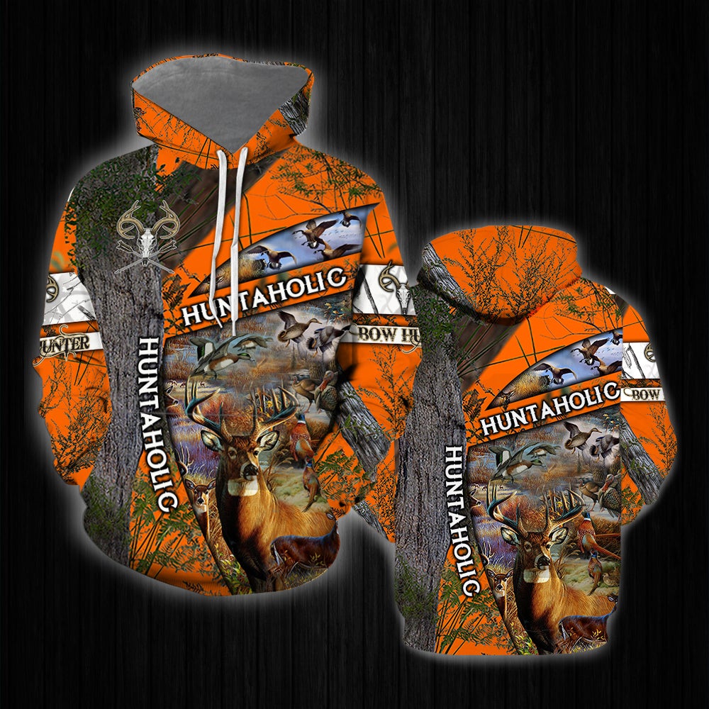 Huntaholic Hunting Orange Camouflage All Over Print  For Men & Women  HO1490