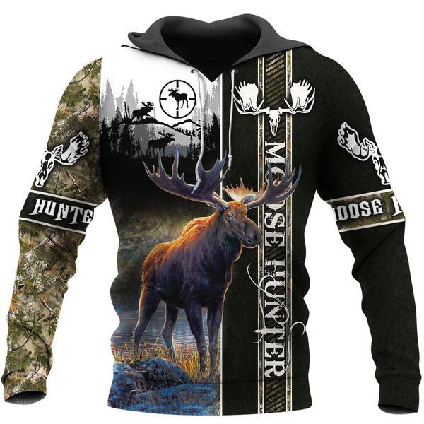 Hunting - Moose Hunter All Over Print  For Men & Women  HT5244