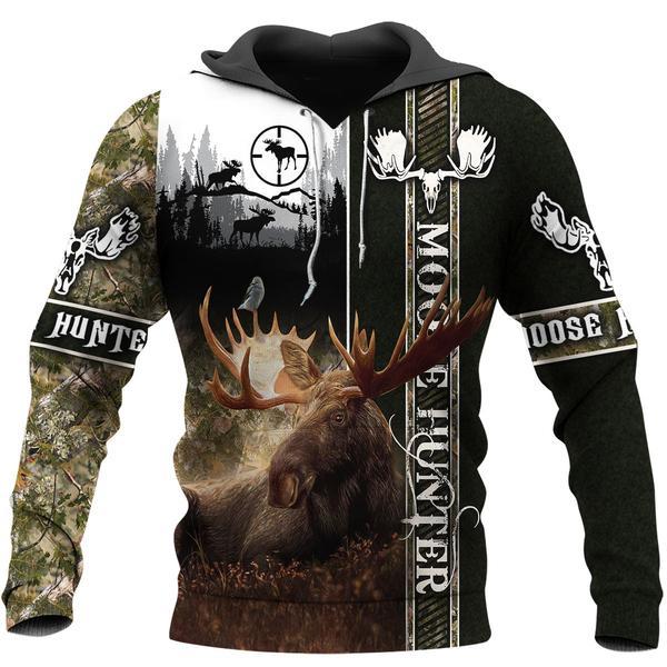 Hunting - Moose Hunter All Over Print  For Men & Women  HT5305