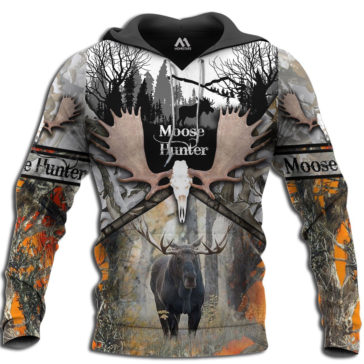 Hunting - Moose Hunter Skull All Over Print  For Men & Women  HT5290