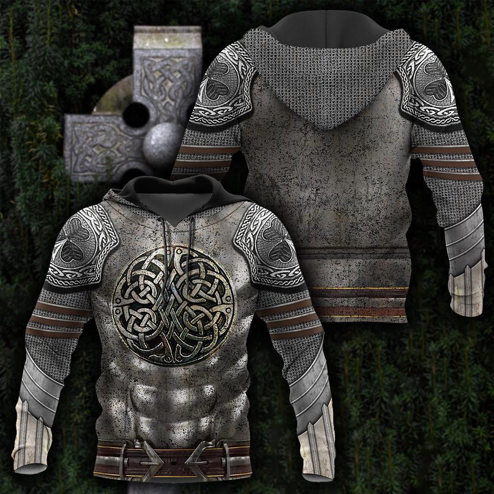 Irish Armor Warrior Knight Celtic Cross All Over Print  For Men & Women  HT6742