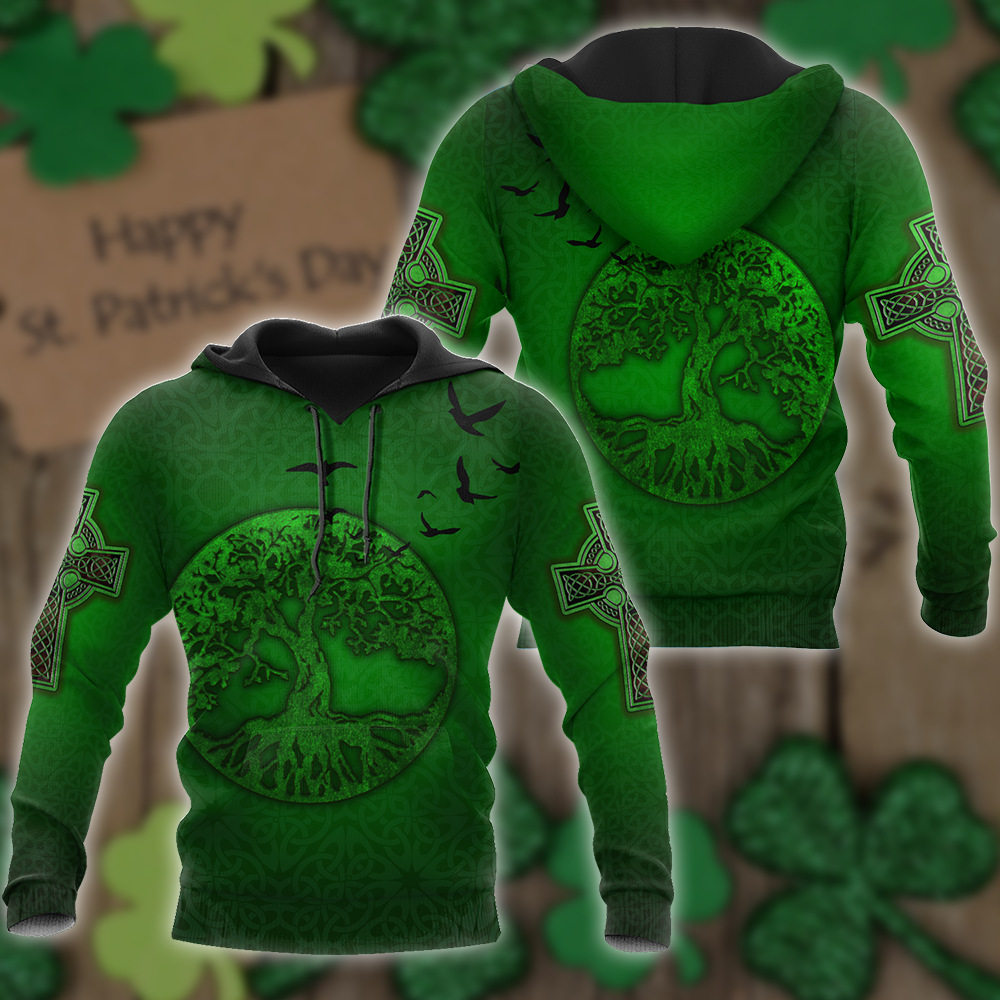 Irish St.Patrick Tree Of Life All Over Print  For Men & Women  HT6675