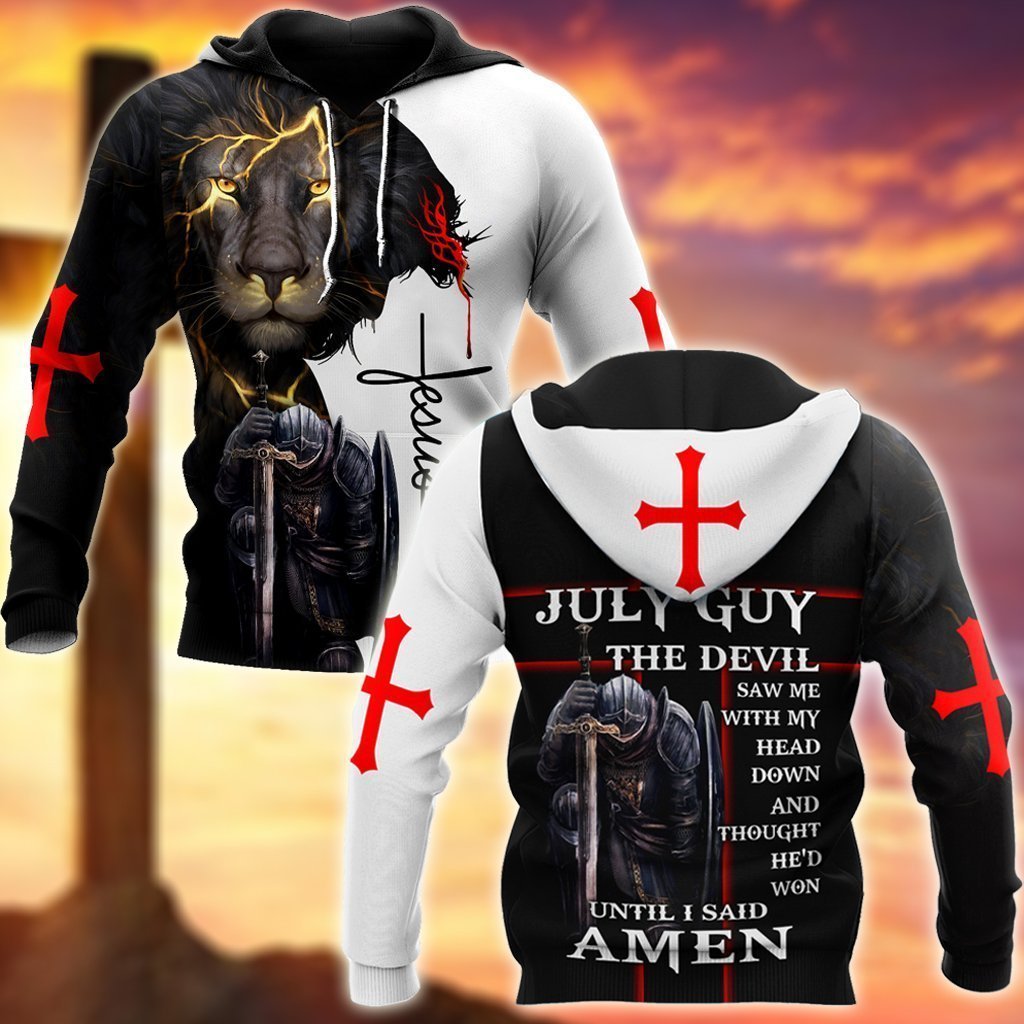 July Guy Untill I Said Amen All Over Print  For Men & Women  HT1231