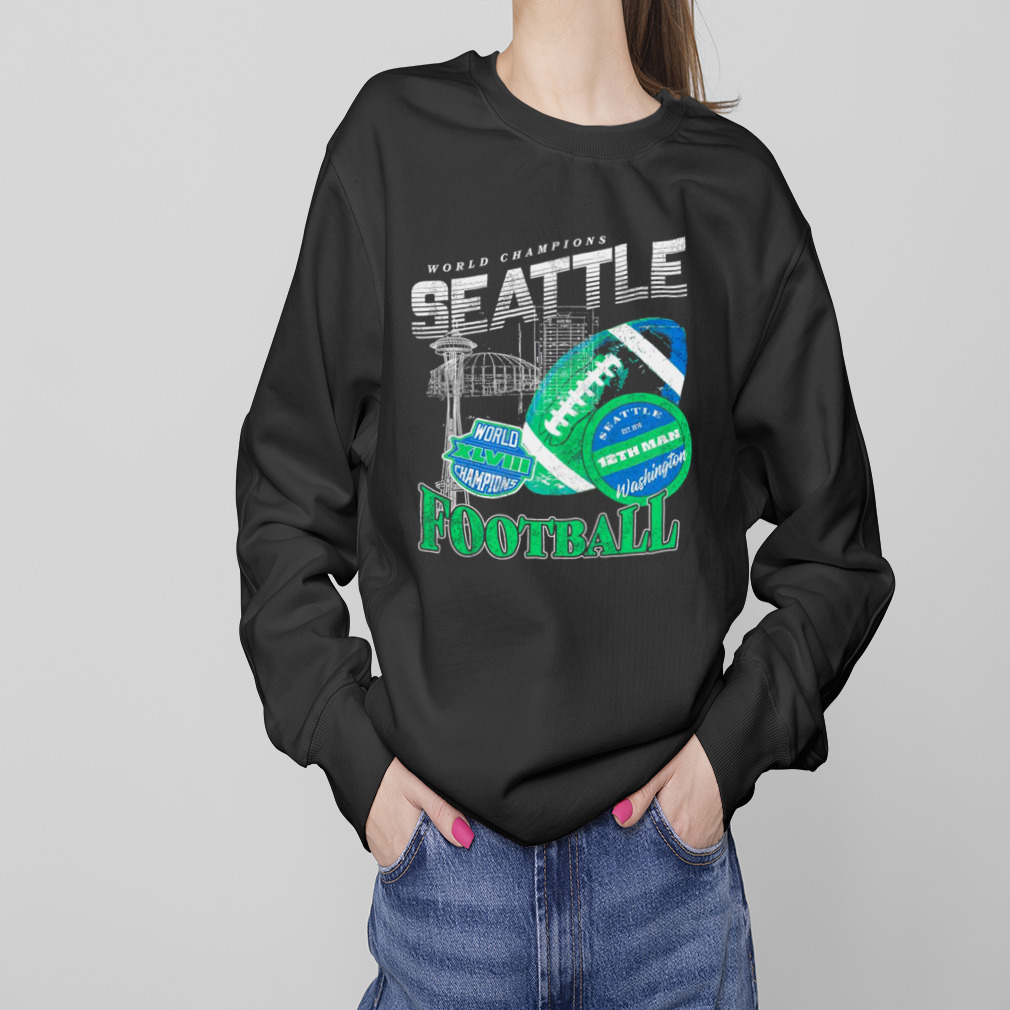 Seattle Seahawks World Champions Football Retro Shirt