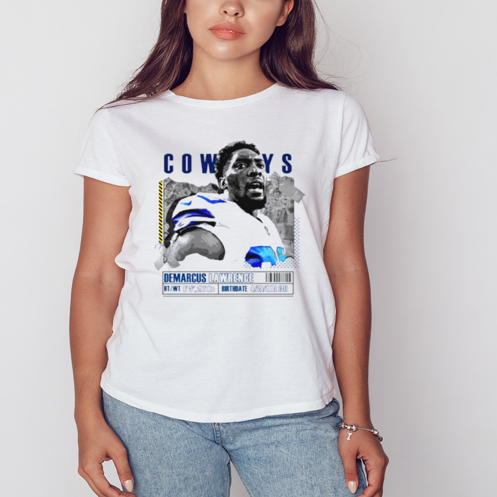 DeMarcus Lawrence Football Paper Poster Cowboys 2 Women's T-Shirt