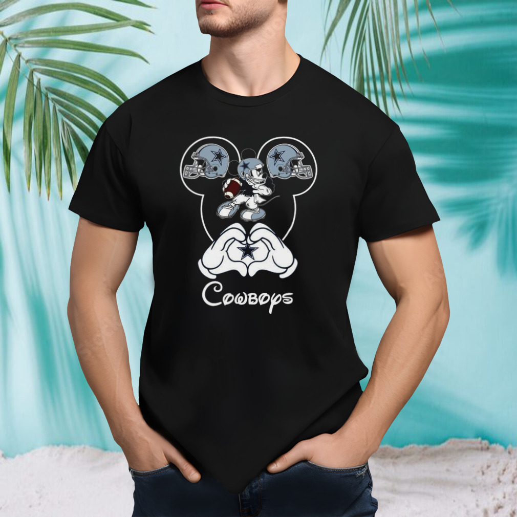 Disney Mickey Mouse Love Dallas Cowboys 2023 T-Shirt