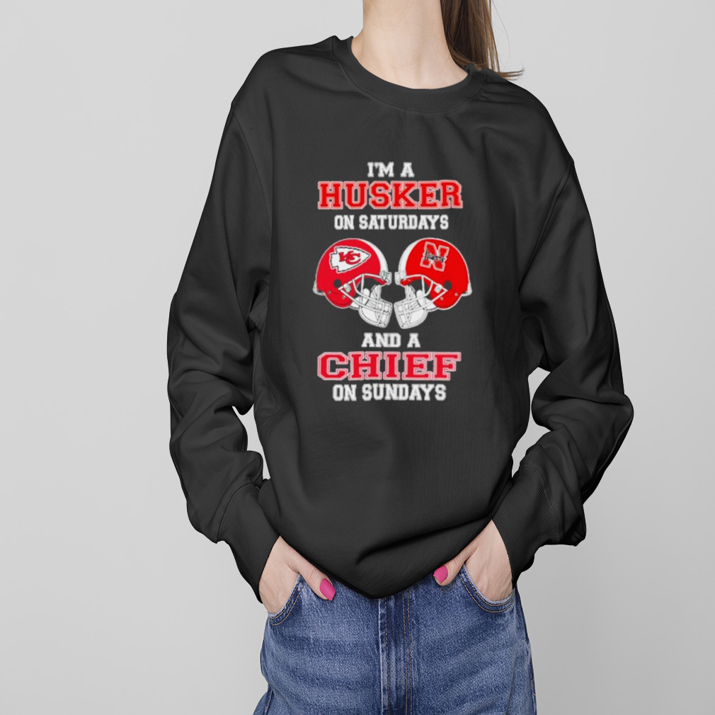 I'm A Huskers On Saturdays And A Chiefs On Sundays Helmet 2023 T Shirt