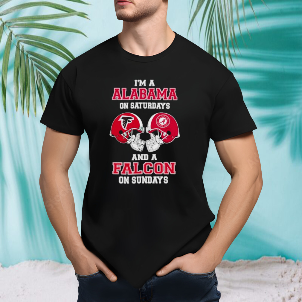 I’m A Alabama On Saturdays And A Falcons On Sundays Helmet 2023 T-Shirt