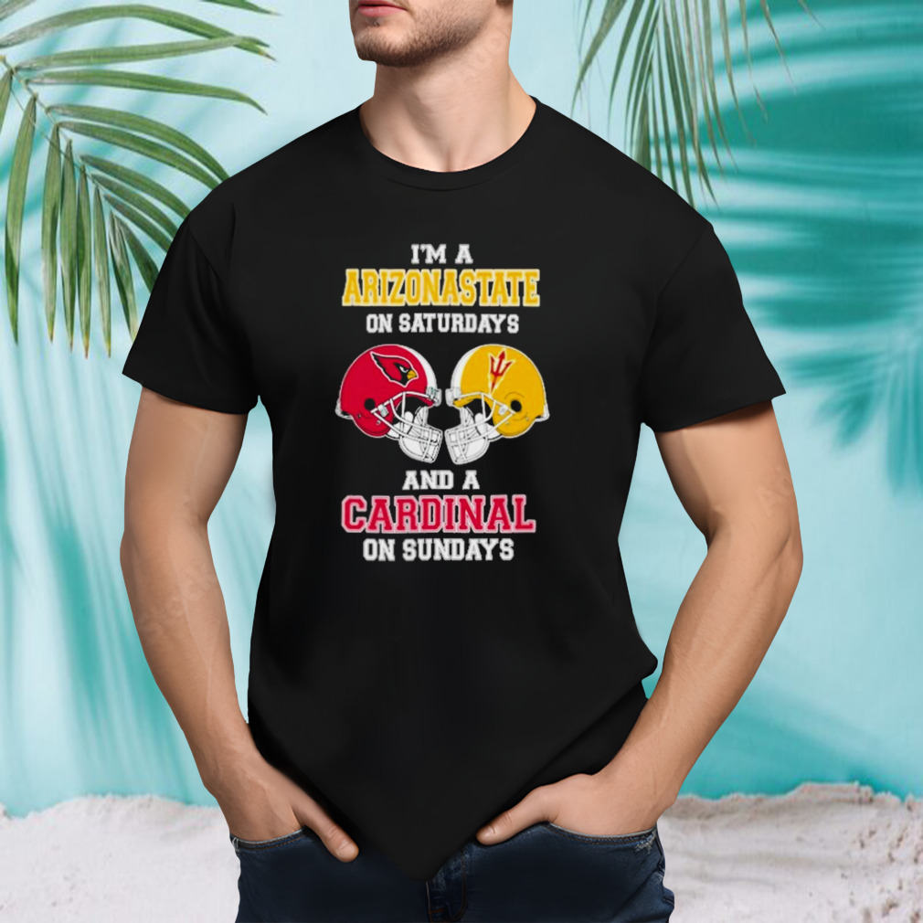 I’m A Arizona State On Saturdays And A Cardinals On Sundays Helmet 2023 T-Shirt