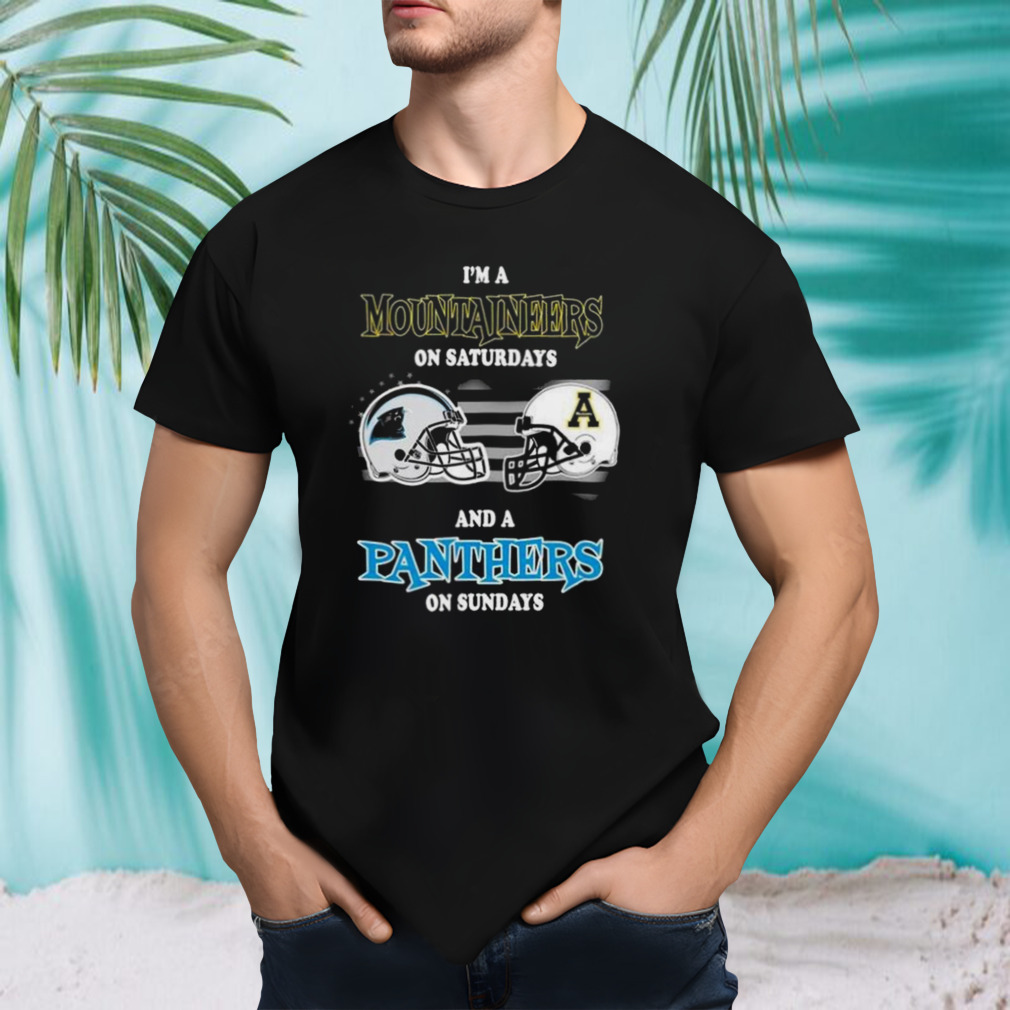 I’m A Carolina Panthers On Saturdays And A Appalachian State Mountaineers On Sundays 2023 shirt I’m A Carolina Panthers On Saturdays And A Appalachian State Mountaineers On Sundays 2023 shirt