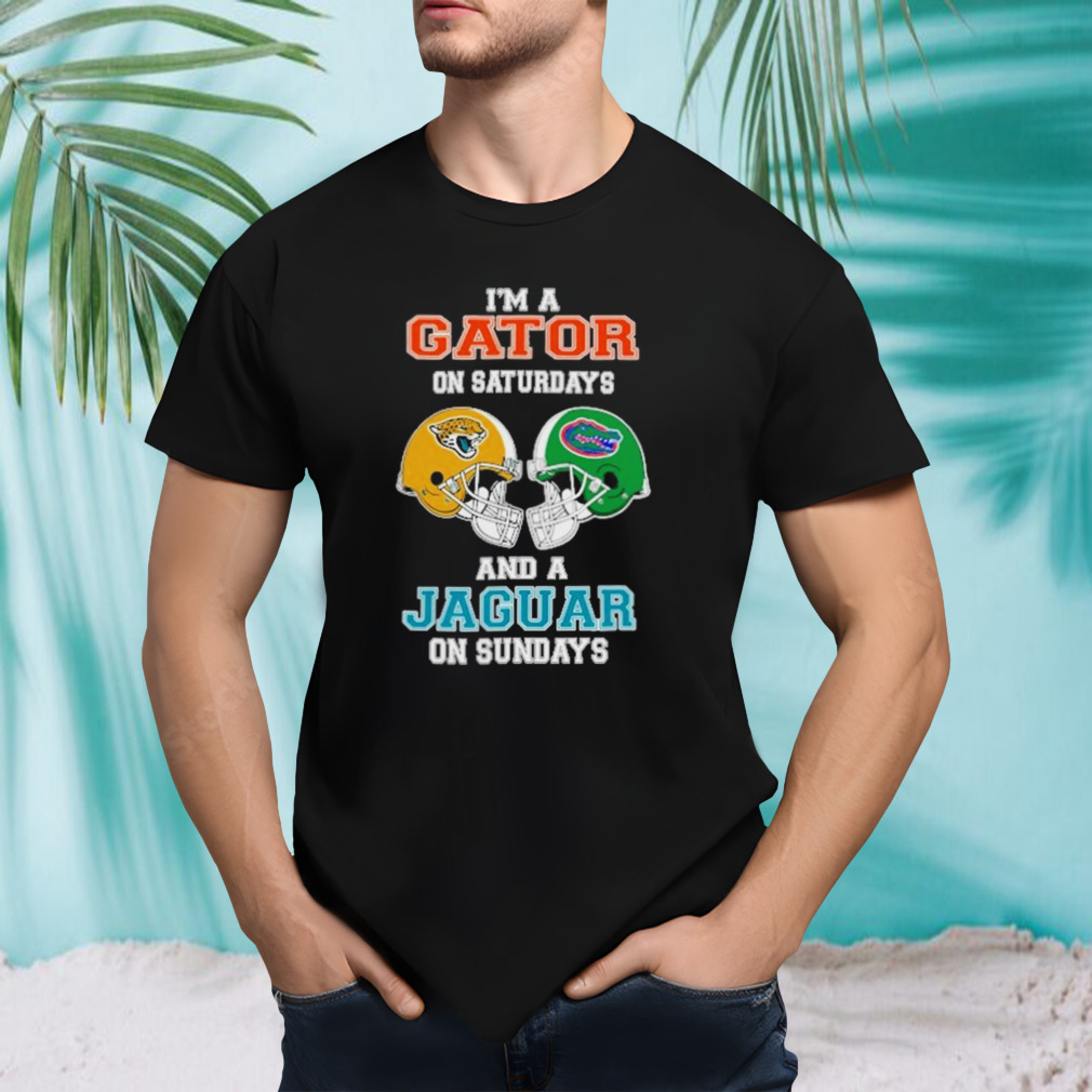 I’m A Gator On Saturdays And A Jaguar On Sundays Helmet 2023 T-Shirt
