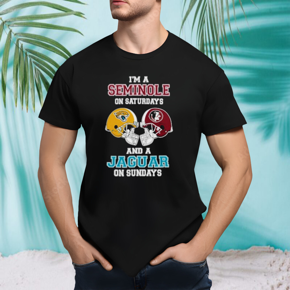 I’m A Seminoles On Saturdays And A Jaguars On Sundays Helmet 2023 T-Shirt