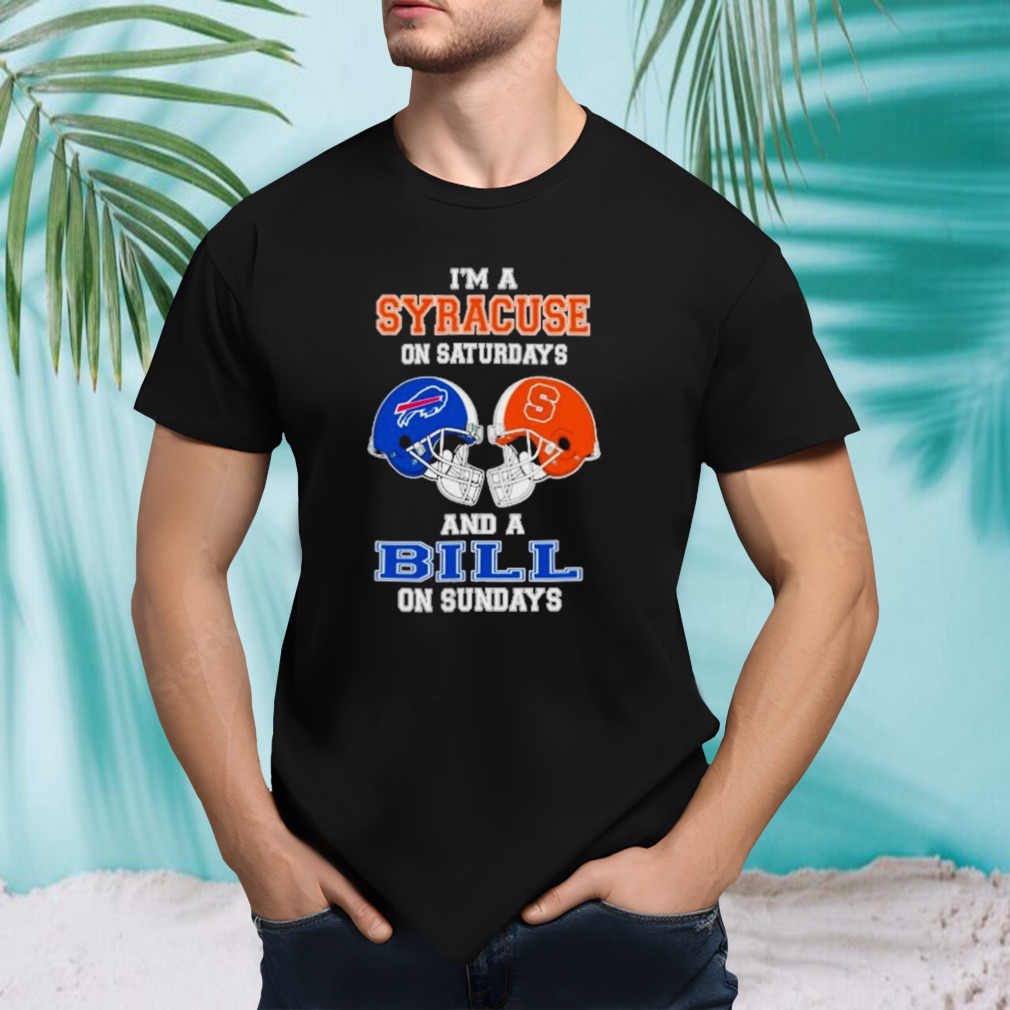 I’m A Syracuse On Saturdays And A Bills On Sundays Helmet 2023 T-Shirt