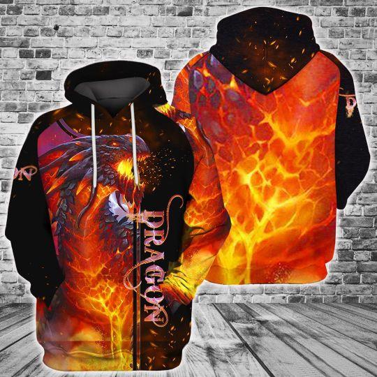 Lava Dragon Orange Cool Design All Over Print  For Men & Women  HO2530