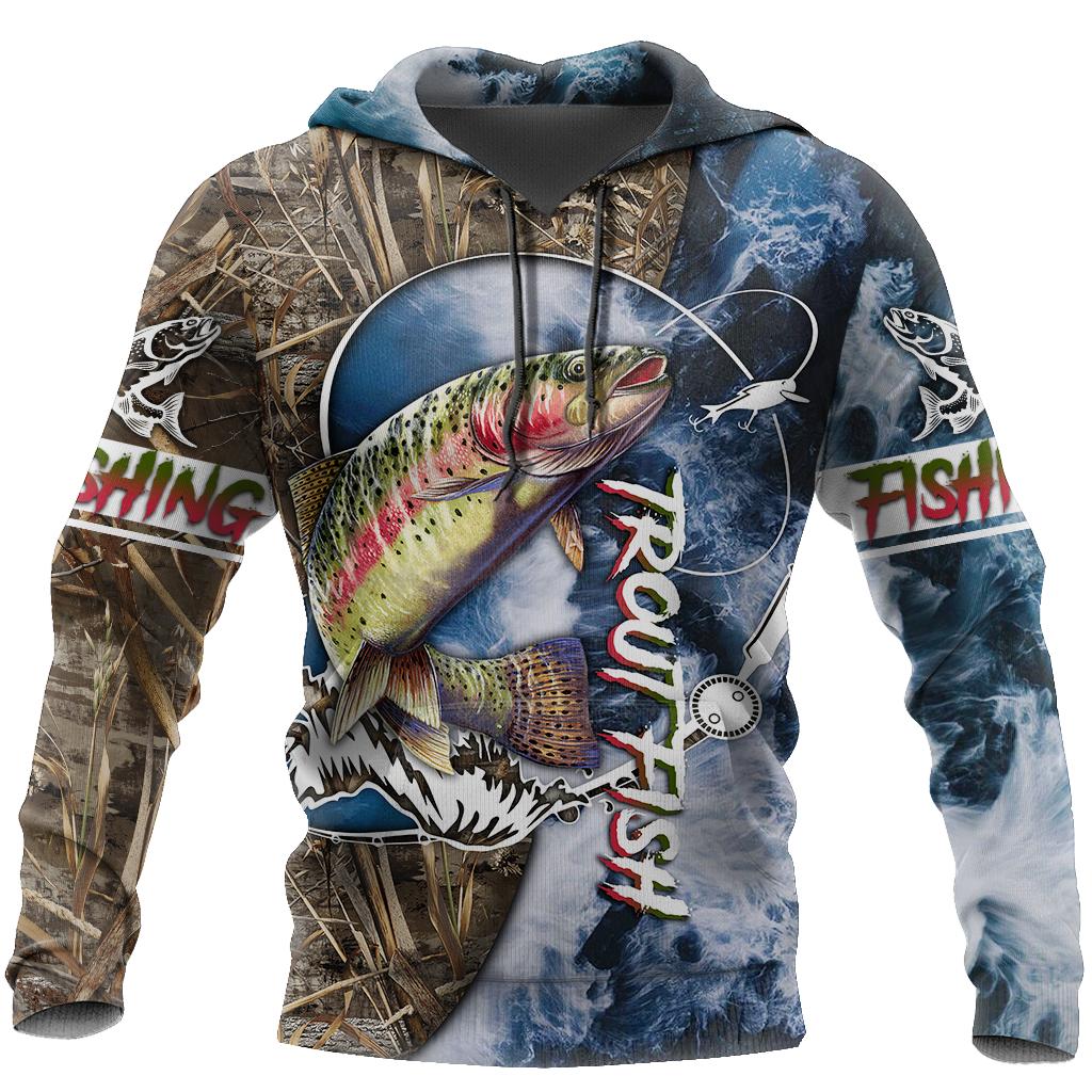 Life Trout Fishing All Over Print  For Men & Women  HT6232