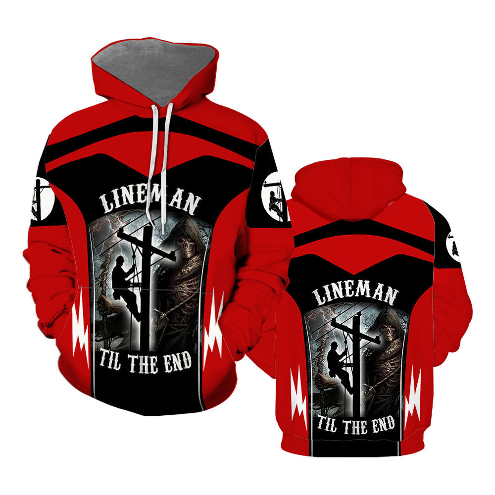 Lineman Til The End All Over Print  For Men & Women  HP2451