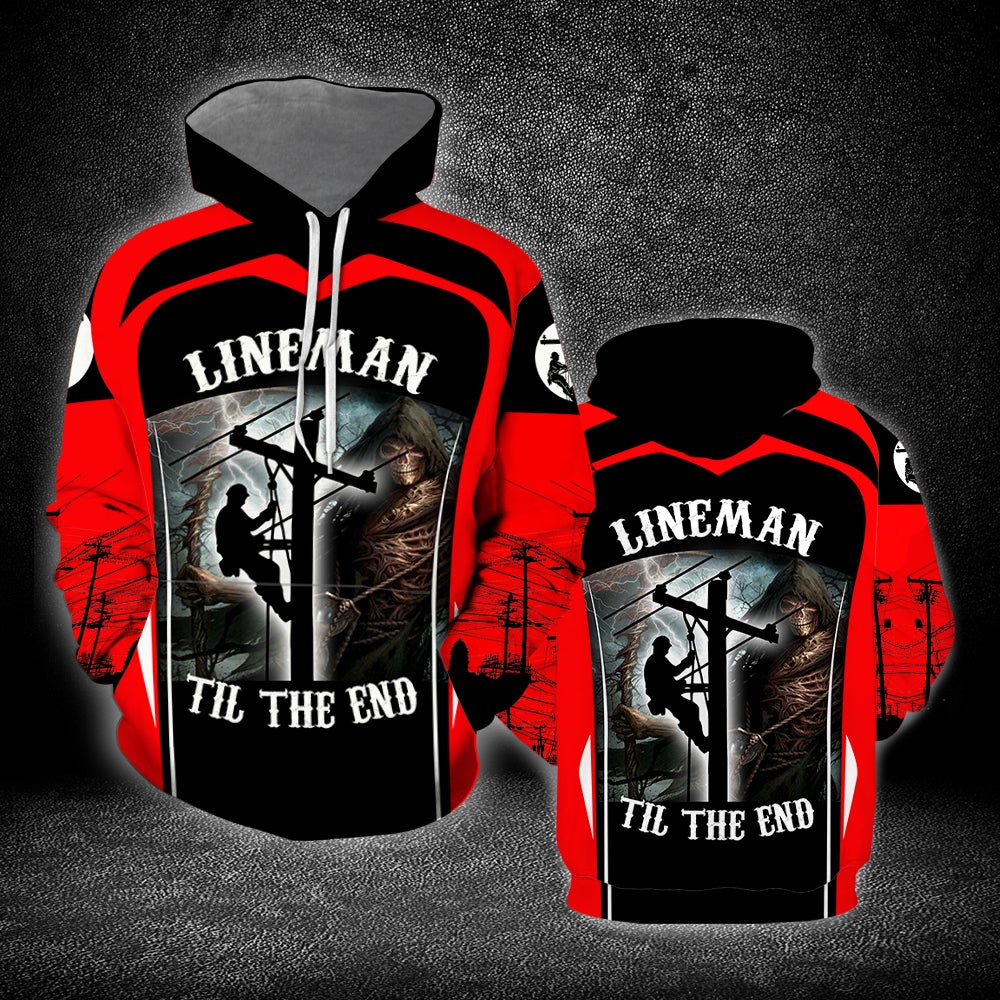 Lineman Til The End All Over Print  For Men & Women  HT9333