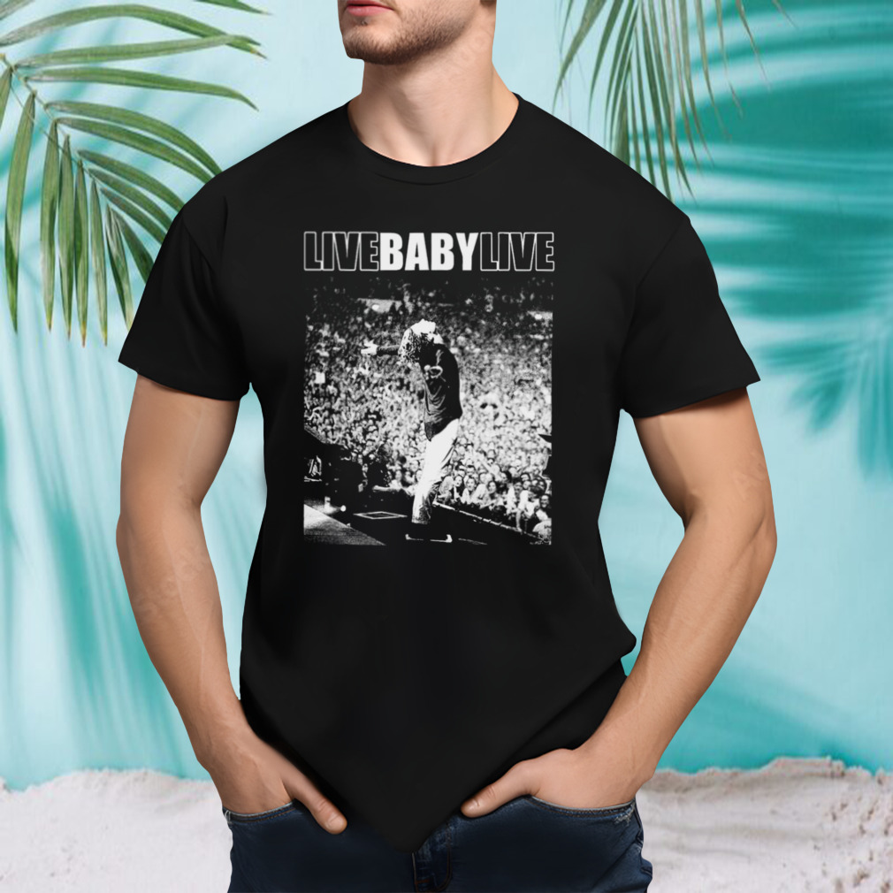 Live Baby Live Halftone Graphic shirt