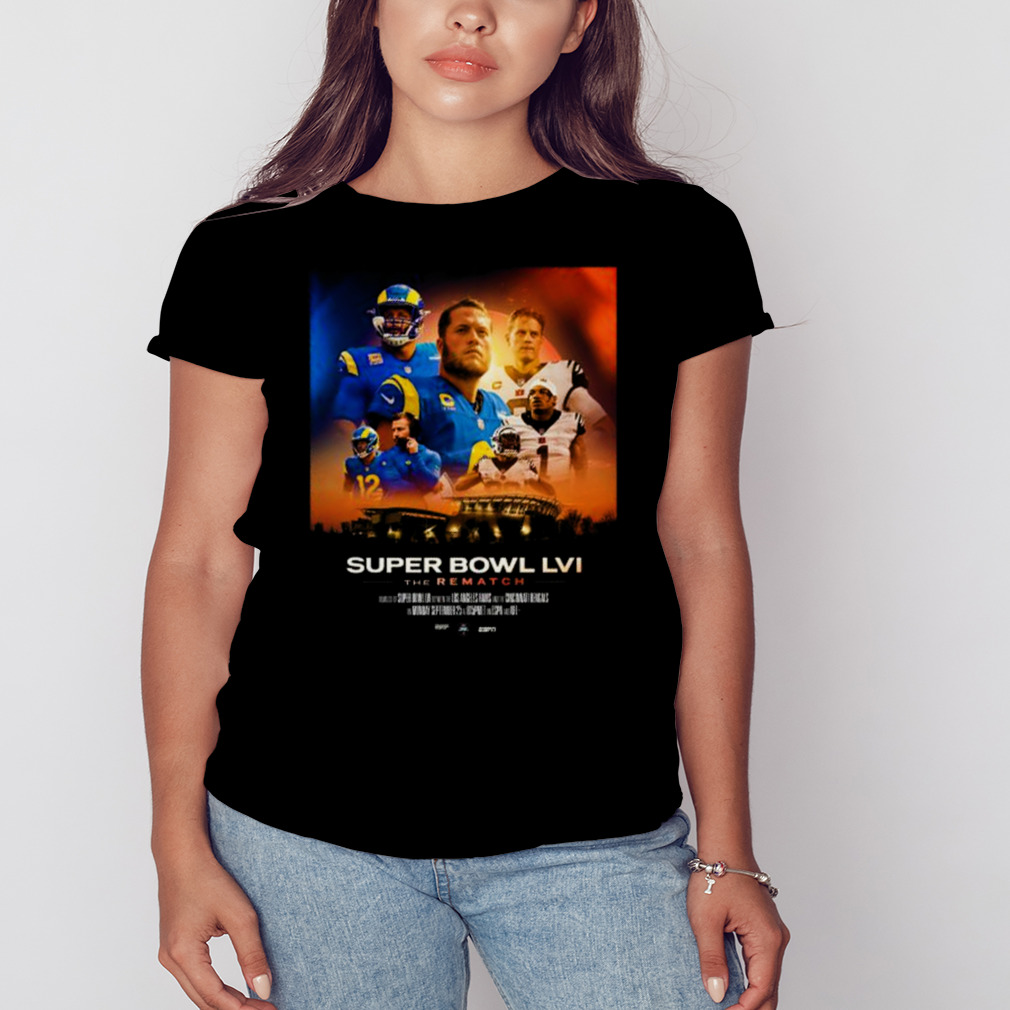 Los Angeles Rams Vs Cincinnati Bengals 2023 Super Bowl Lvi The Rematch Shirt  - Peanutstee