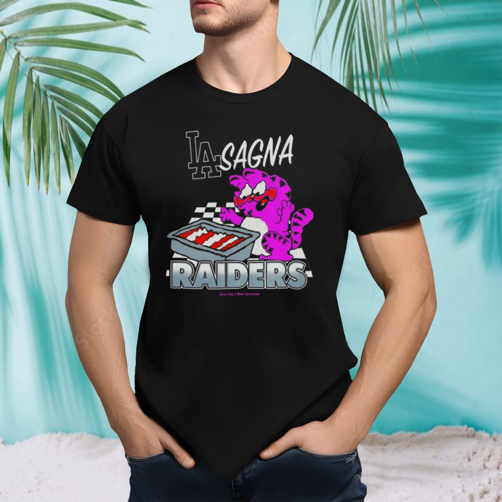 Los angeles Dodgers lasagna raiders shirt