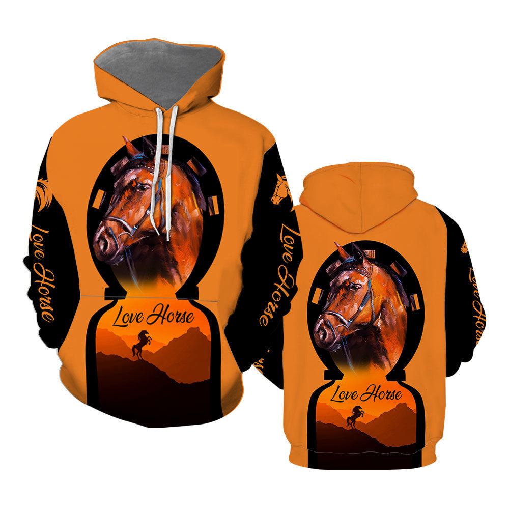 Love Horse Hoodie All Over Print  For Men & Women  HP5728