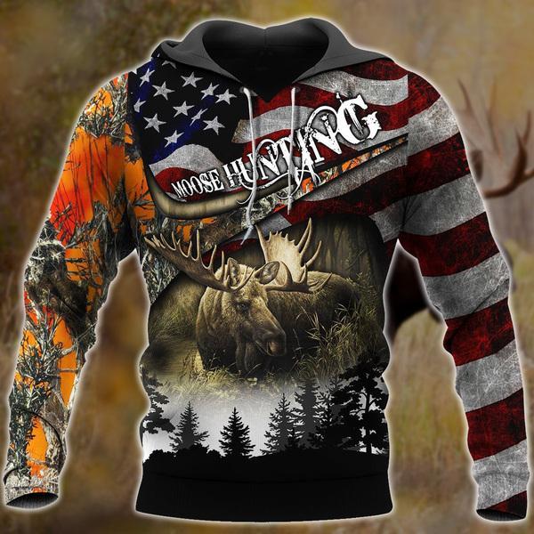 Moose Hunting All Over Print  For Men & Women  HT5192