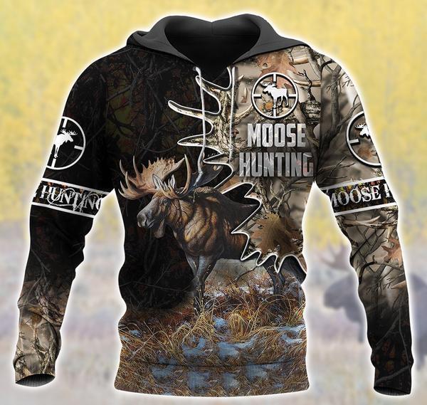 Moose Hunting All Over Print  For Men & Women  HT5199