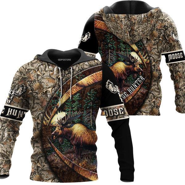 Moose Hunting All Over Print  For Men & Women  HT5207