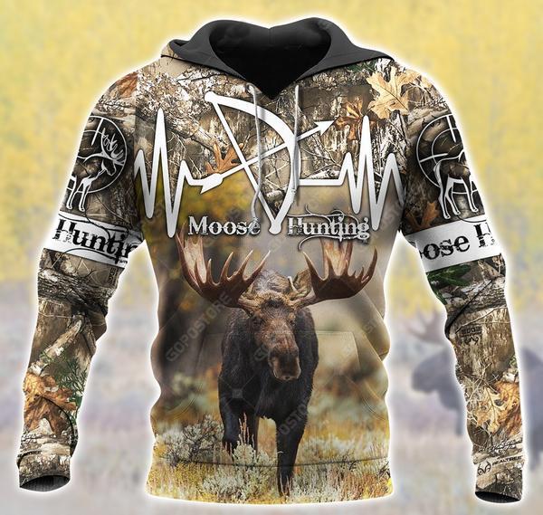 Moose Hunting All Over Print  For Men & Women  HT5208