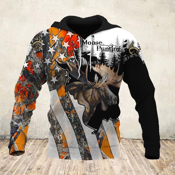 Moose Hunting All Over Print  For Men & Women  HT5254