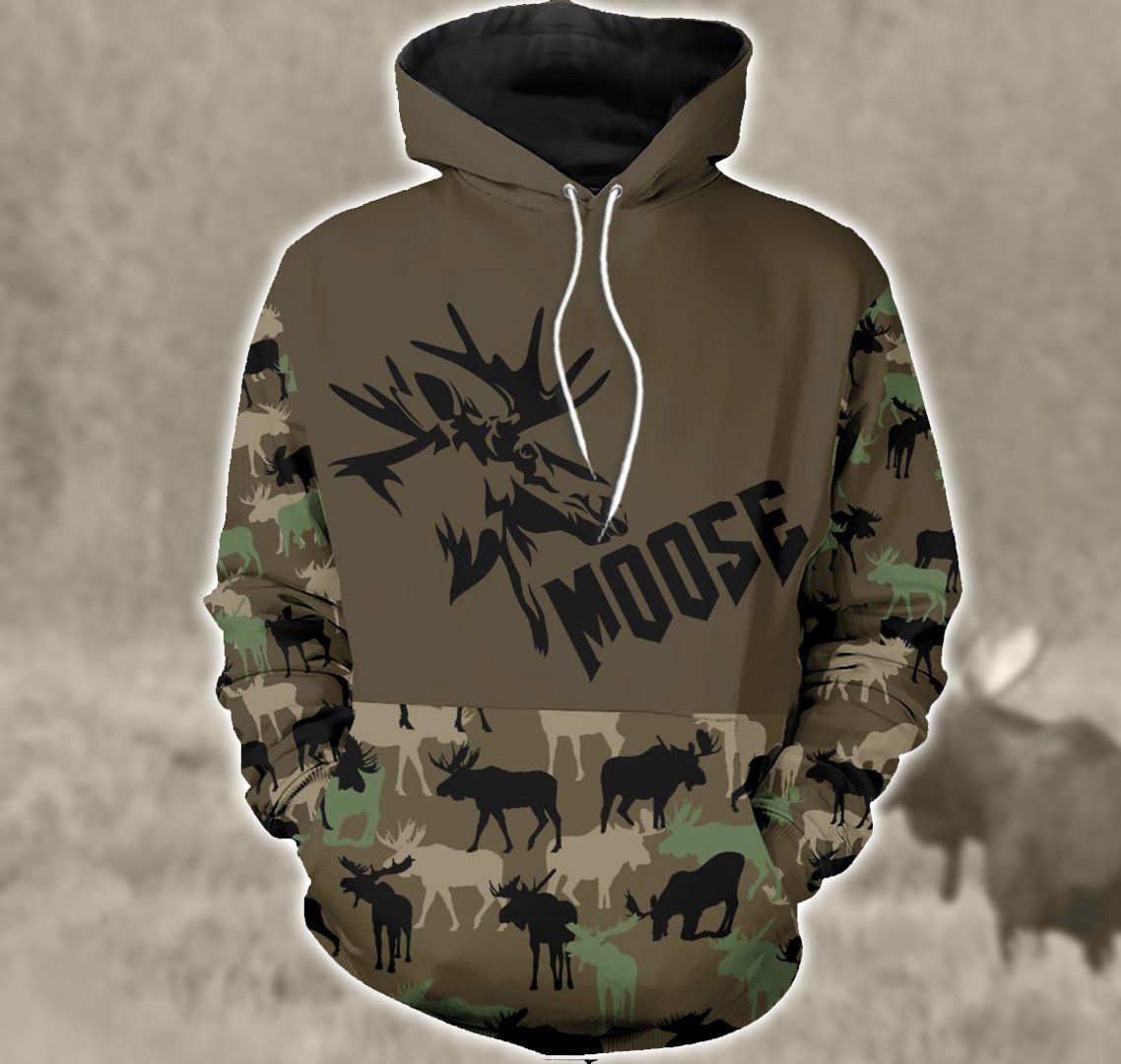 Moose Hunting All Over Print  For Men & Women  HT5270