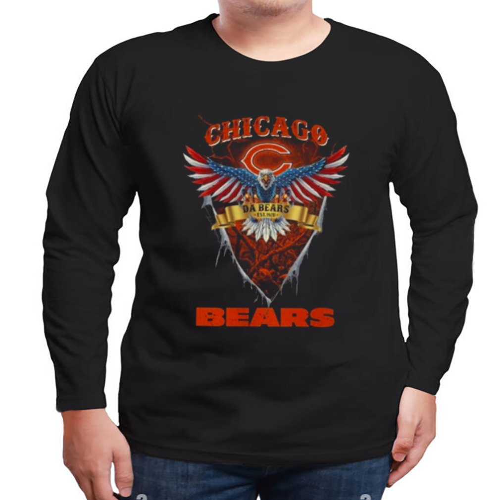 NFL US Eagle Da Bears Chicago Bears T Shirt - Limotees