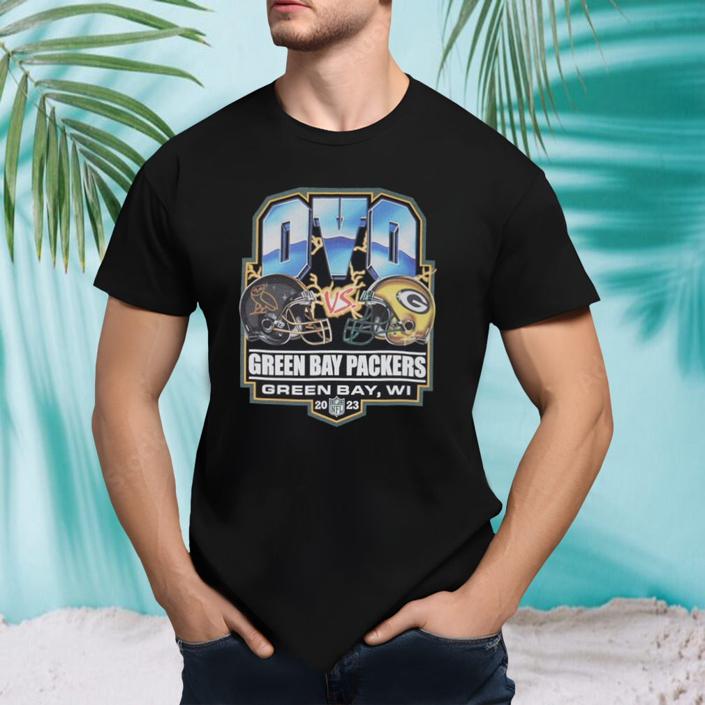 OVO Green Bay Packers Helmet Logo T-Shirt