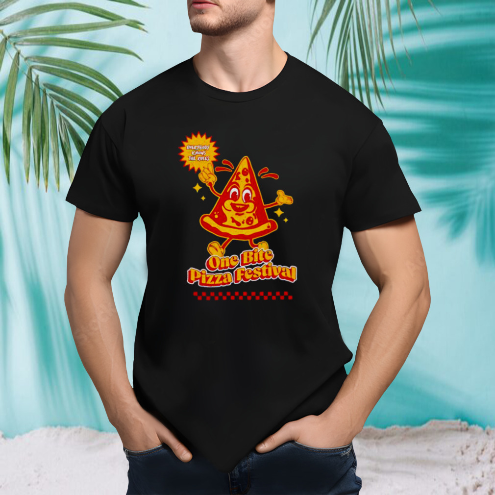 One bite pizza festival shirt