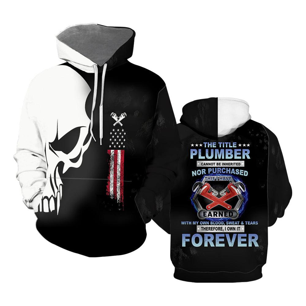 Plumber Proud Skull All Over Print  For Men & Women  HP2255